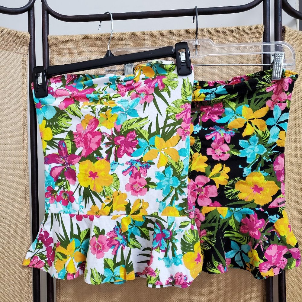 Bundle of 2, Strapless Tops, Peplum